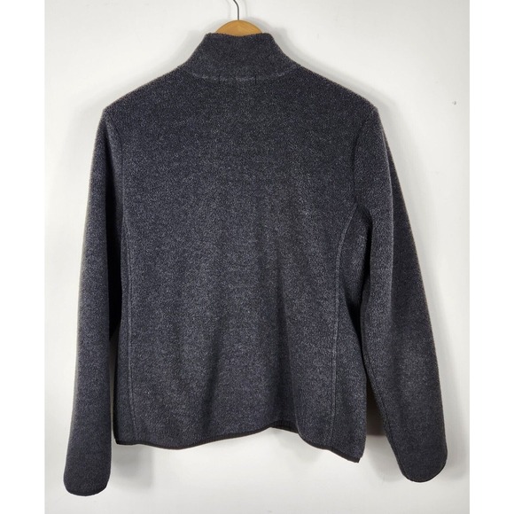 Lauren Ralph Lauren Active Jacket Women's LARGE Black Fleece Full Zip Crest Logo - Picture 2 of 5